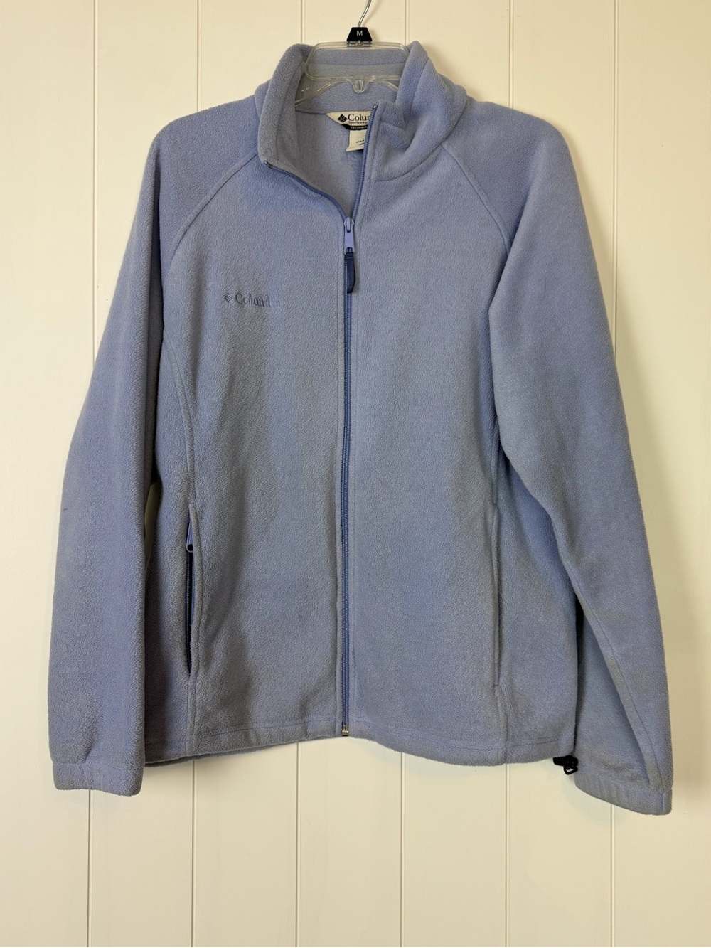 Columbia Womens Light Blue Full-Zip Fleece Jacket